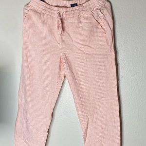 J Crew Pink White Seersucker Pants 365 size 4